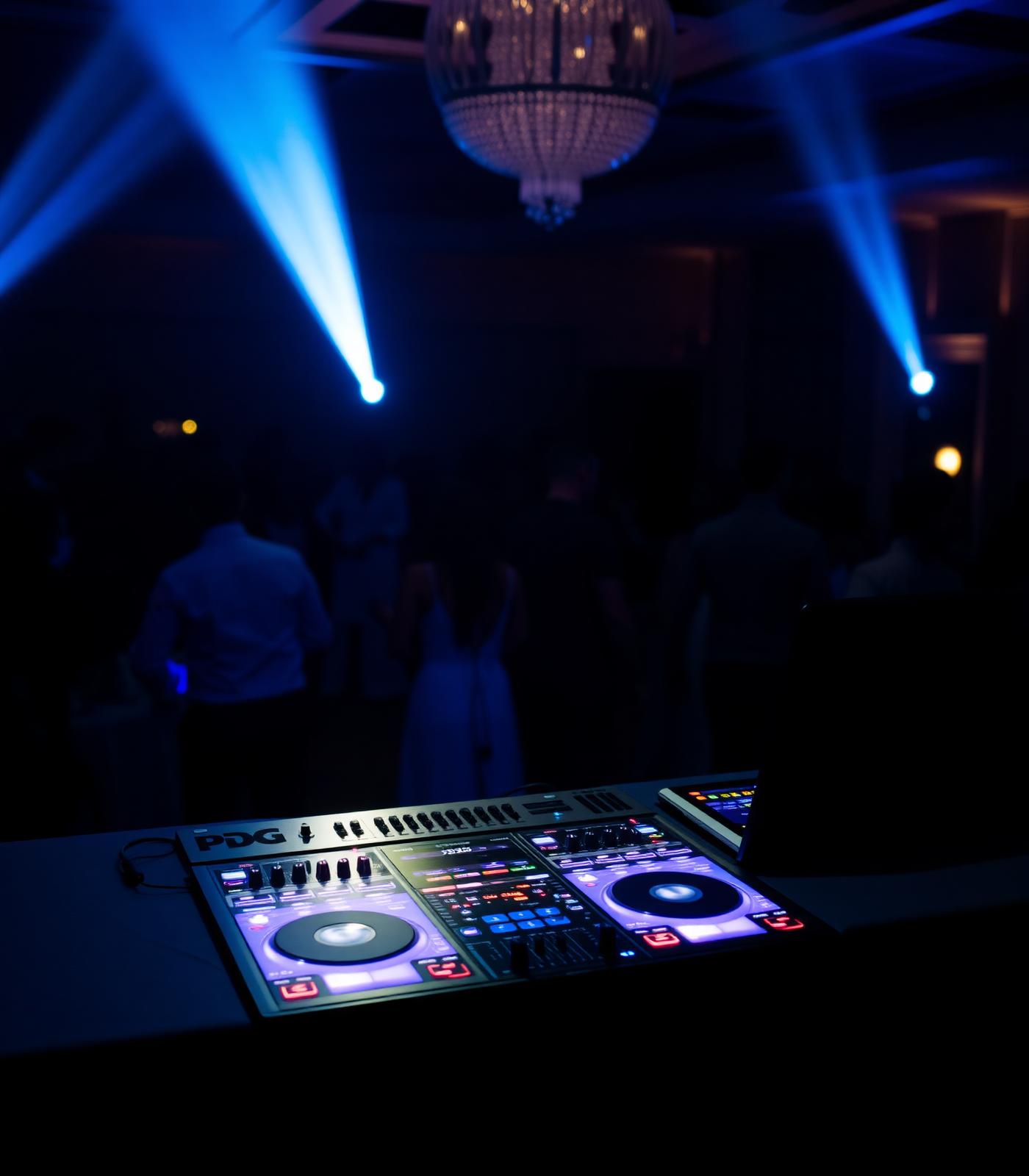 DJ performing at a wedding reception